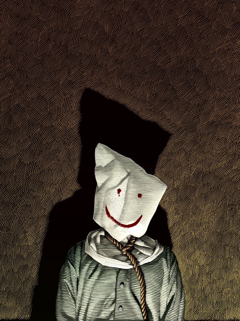 The Pillowman, 2007 (raaputusalusta, väritetty digitaalisesti) tekijältä Scott McKowen