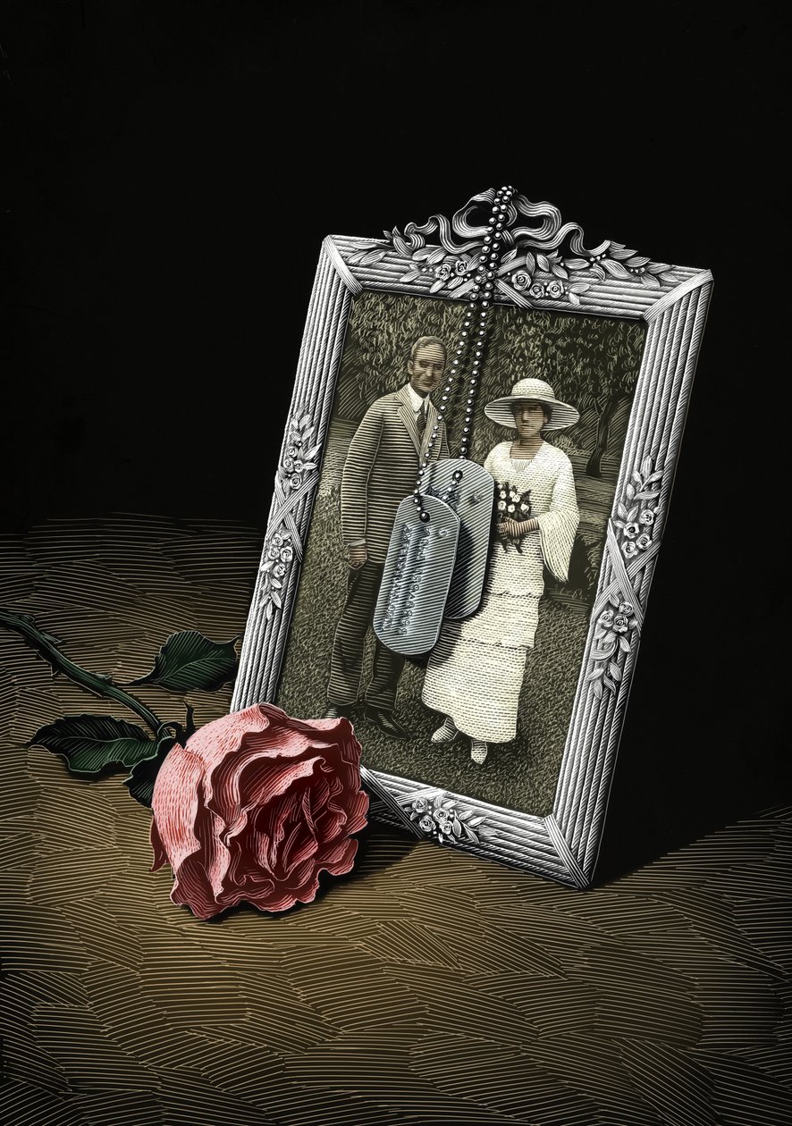 The Subject Was Roses, 2010 (raaputusalusta, väritetty digitaalisesti) tekijältä Scott McKowen