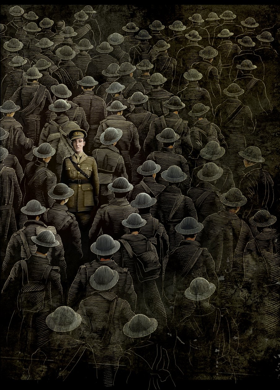 The Wars, 2018 (raaputusalusta, väritetty digitaalisesti) tekijältä Scott McKowen