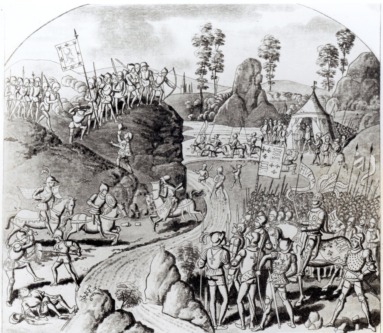 Kuningas Edward I:n (1239-1307) ensimmäinen retkikunta skotteja vastaan tekijältä Scottish School