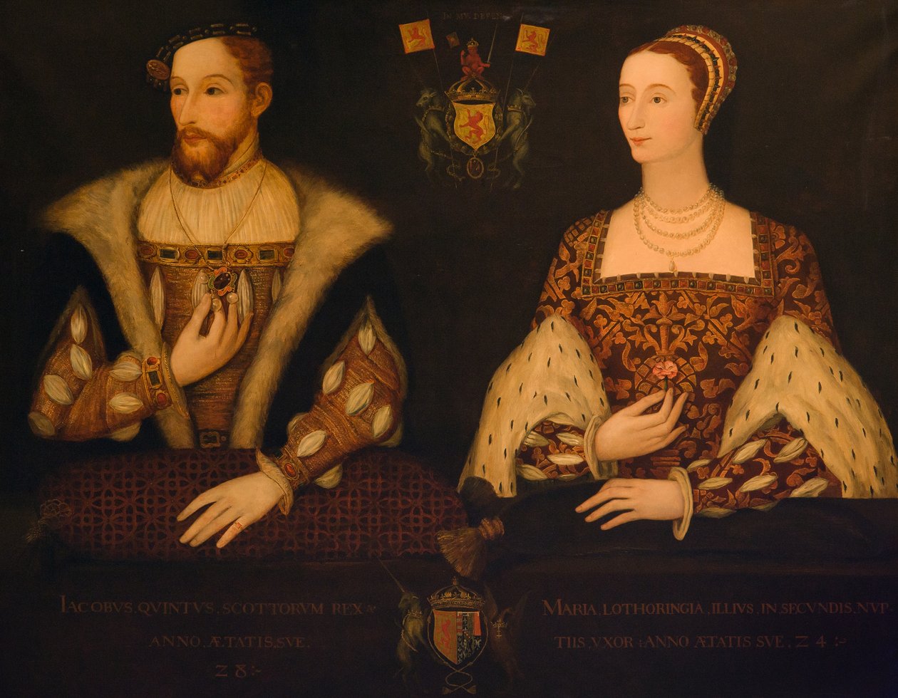 Kuningas James V ja Guisen kuningatar Maria tekijältä Scottish School