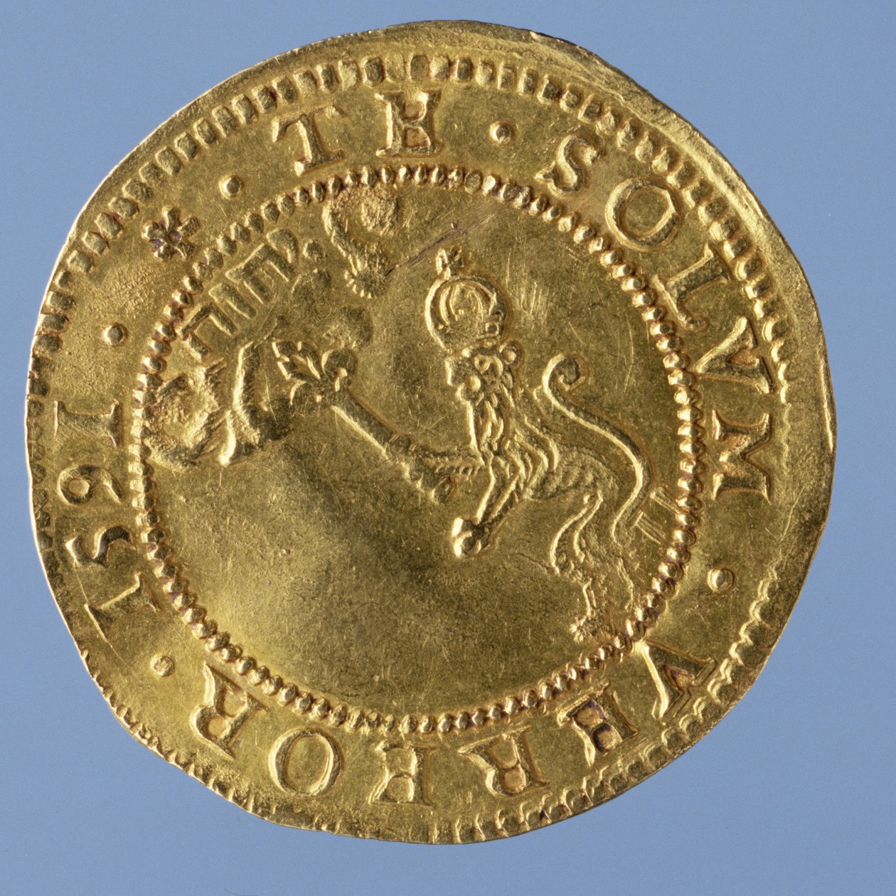 4-kiloiset Scots (hattu) James I, Edinburgh Mint, 1591 (kääntöpuoli) (kulta) (kääntöpuoli katso 58855) tekijältä Scottish School