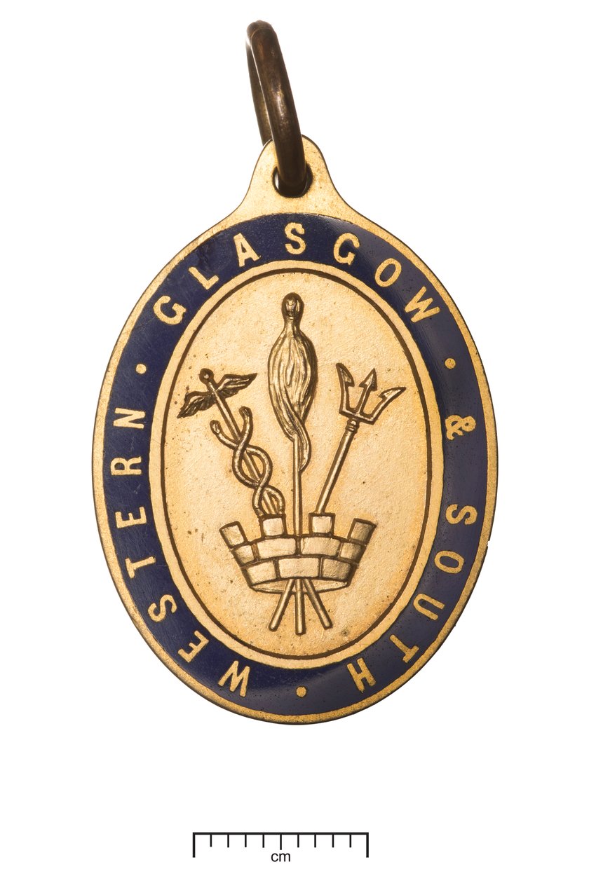 Skotlanti, Glasgow ja South Western Railway, johtajapassi, n. 1850 (kulta ja emali) tekijältä Scottish School