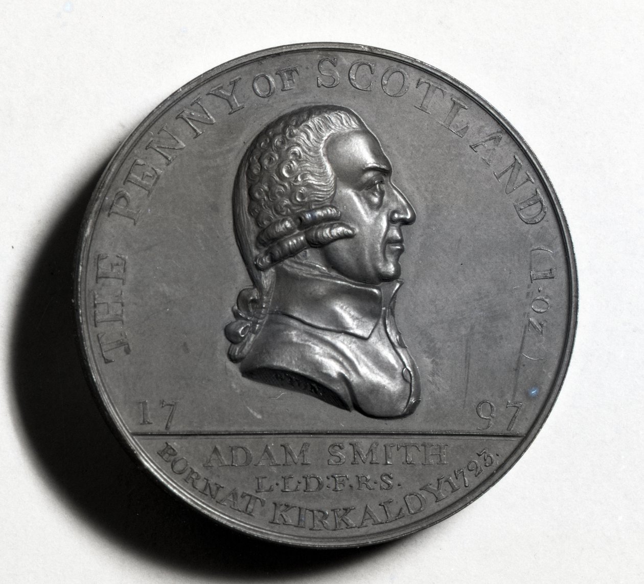 Scottish Penny muistelee Adam Smithiä (kääntöpuoli), 1797 (kupari) (kääntöpuoli, katso XJF448270) tekijältä Scottish School