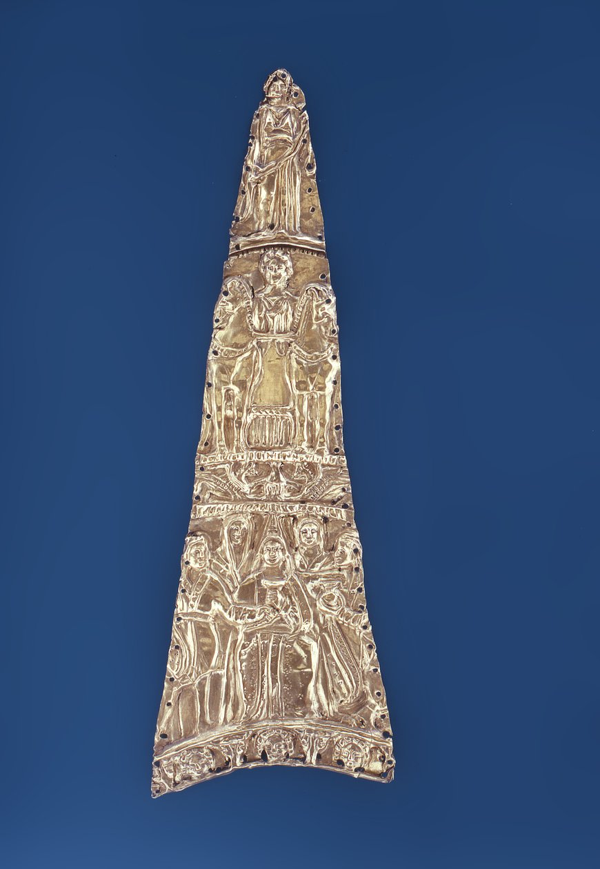 Muistolaatta jumalattaren kanssa (kulta) tekijältä Scythian