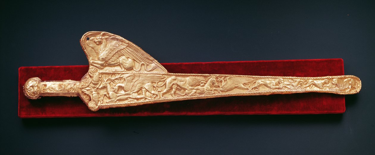 Huttari griffinillä (kulta) tekijältä Scythian