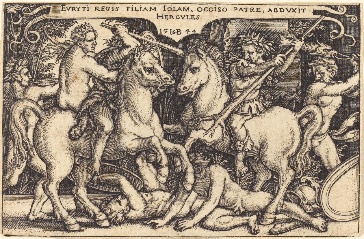 Hercules ja Iole tekijältä Sebald Beham