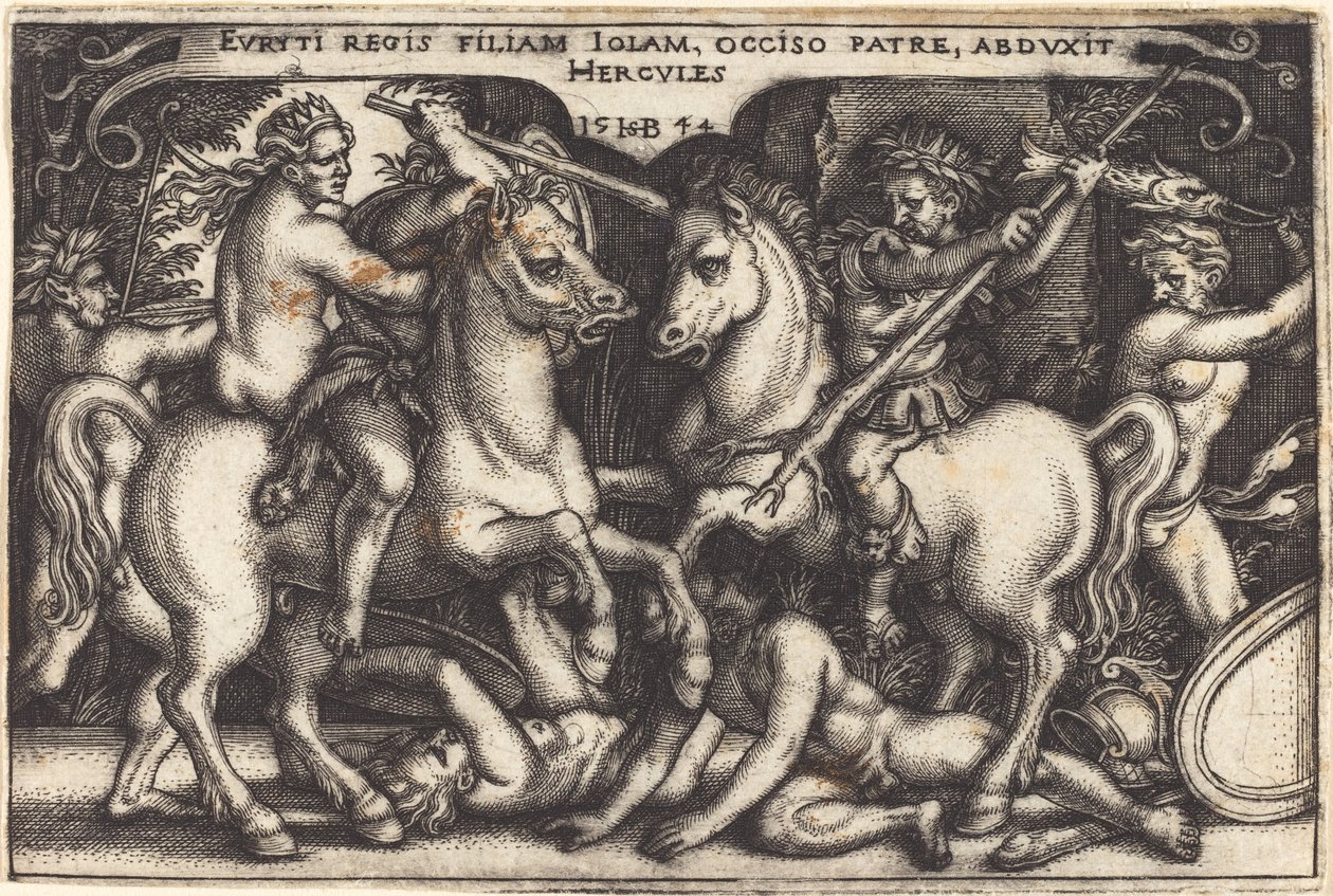 Hercules ja Iole tekijältä Sebald Beham
