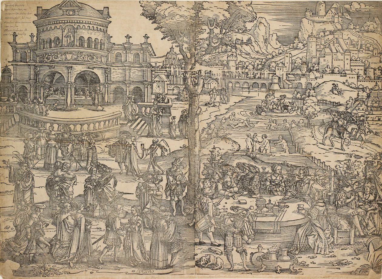 Herodeksen juhla, 1500-luvun alku tekijältä Sebald Beham