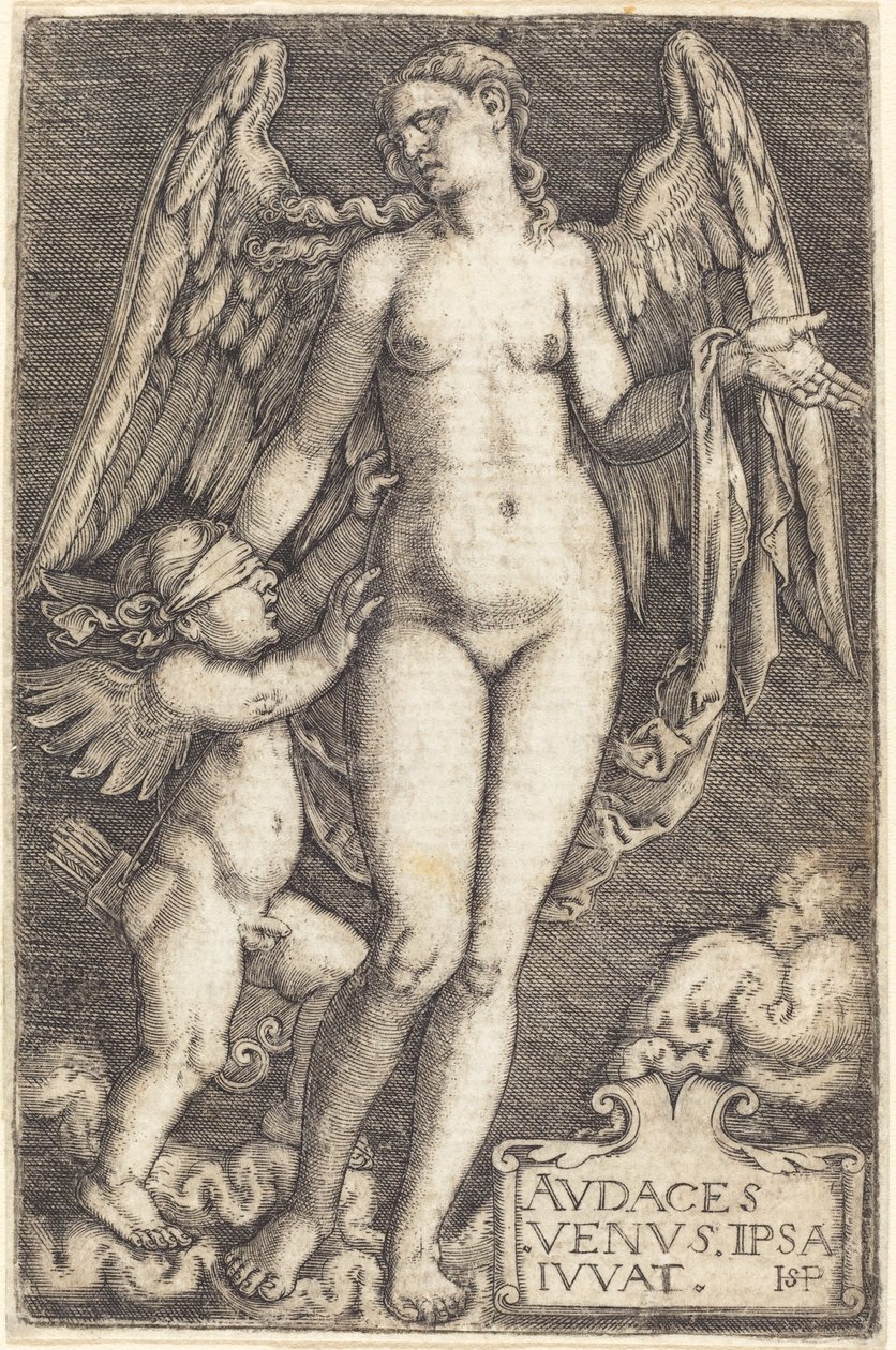 Venus ja Cupid tekijältä Sebald Beham
