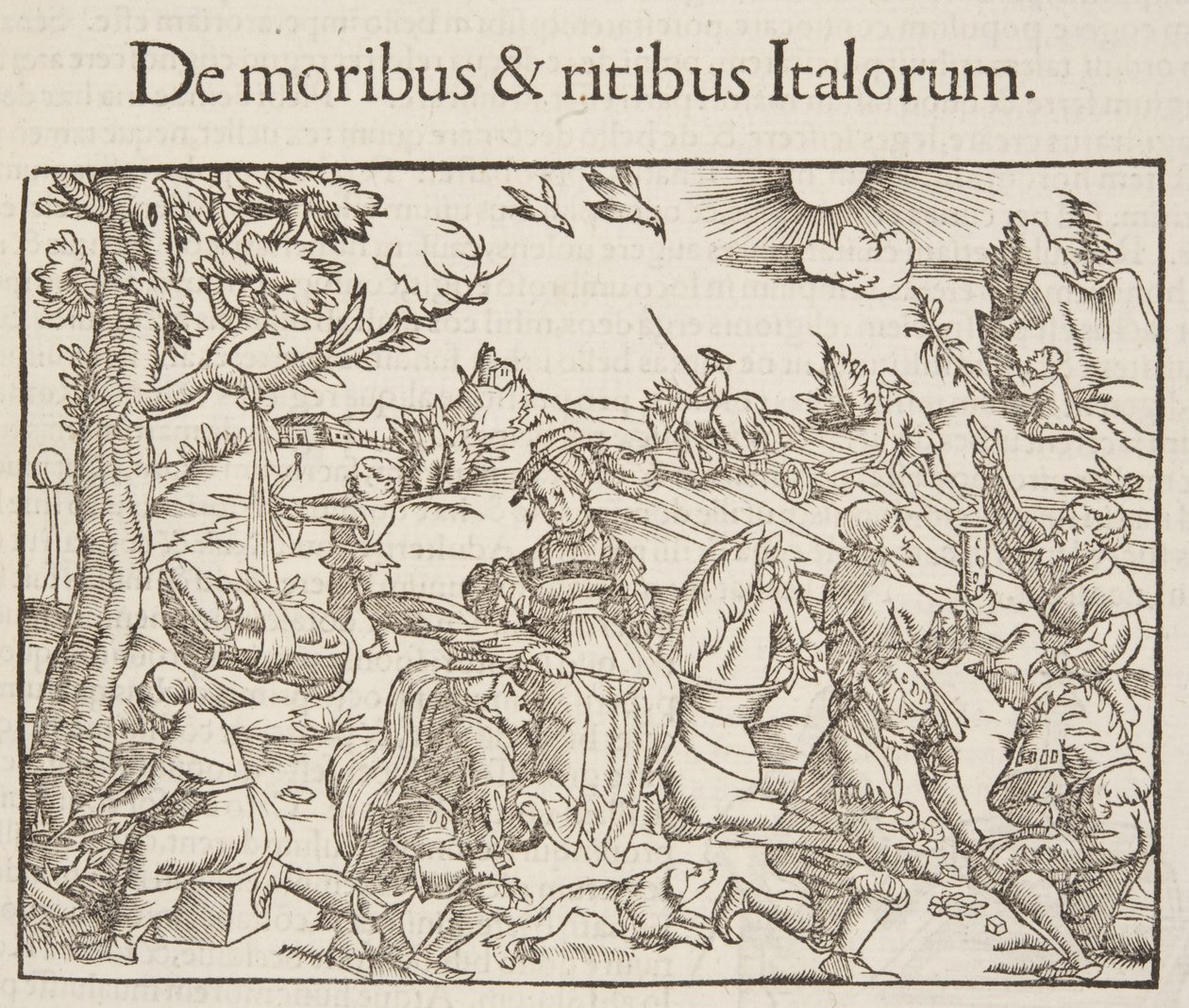 Cosmographia, yksityiskohta Fol 201:stä, 1544 tekijältä Sebastian Munster