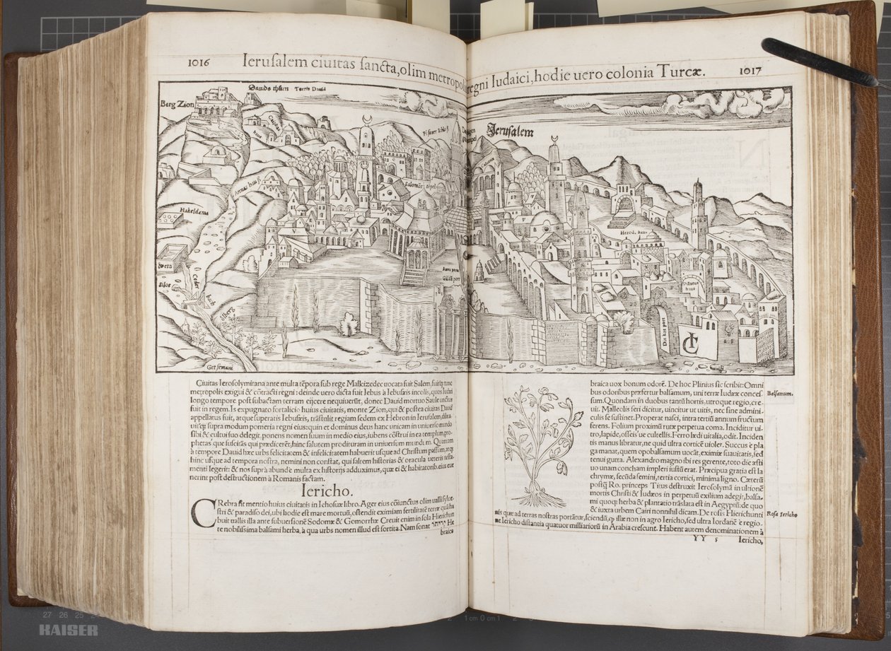 Cosmographia, Fol 1016-1017, 1544 tekijältä Sebastian Munster