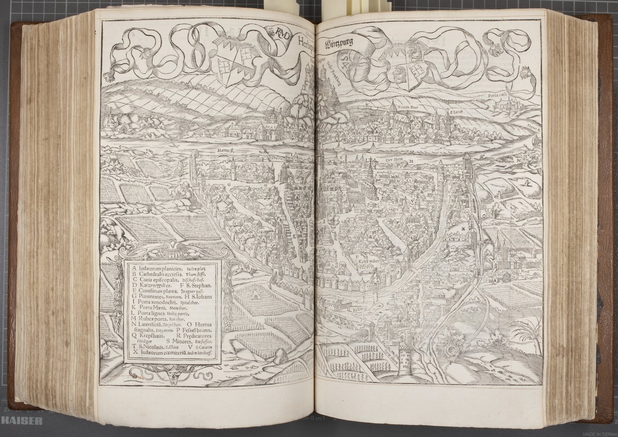 Cosmographia, Fol 662-663, 1544 tekijältä Sebastian Munster