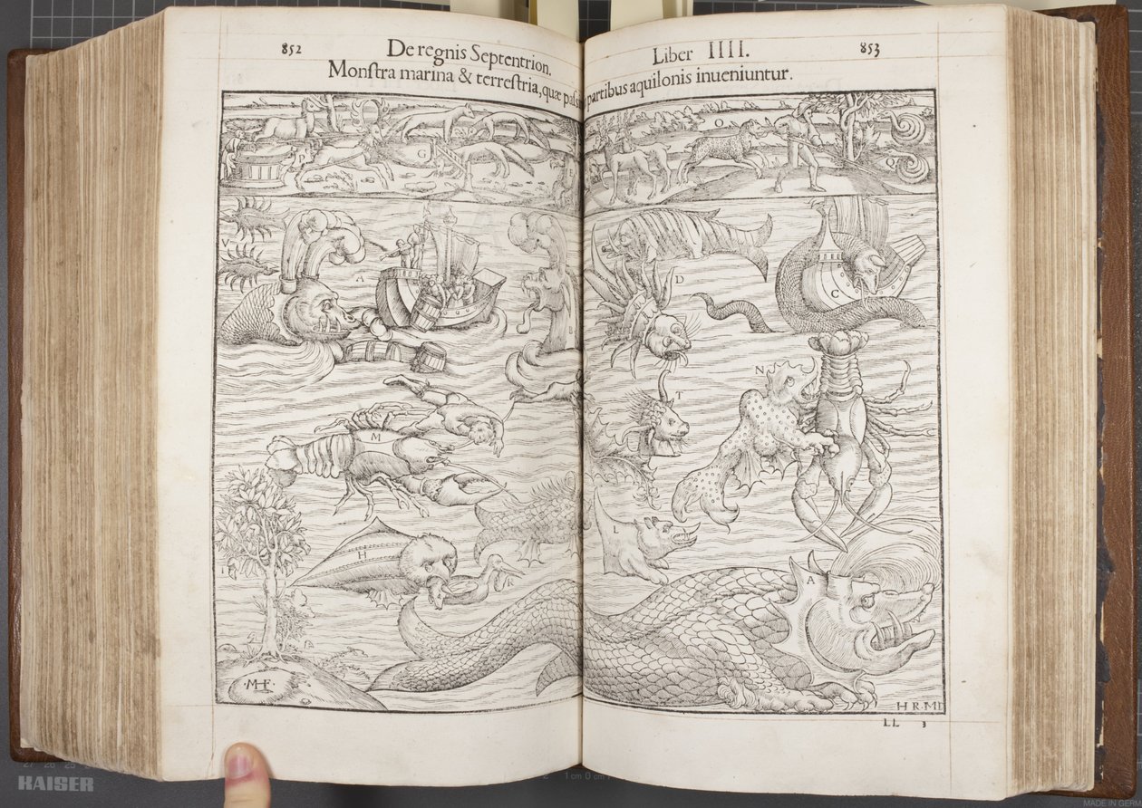 Cosmographia, Fol 852-853, 1544 tekijältä Sebastian Munster