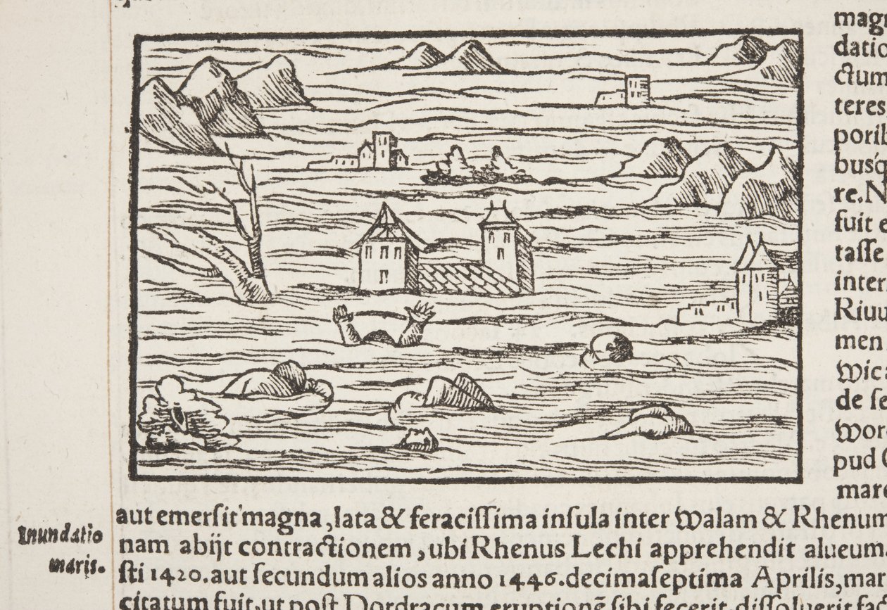 Cosmographia, yksityiskohta Fol 516:sta tekijältä Sebastian Munster