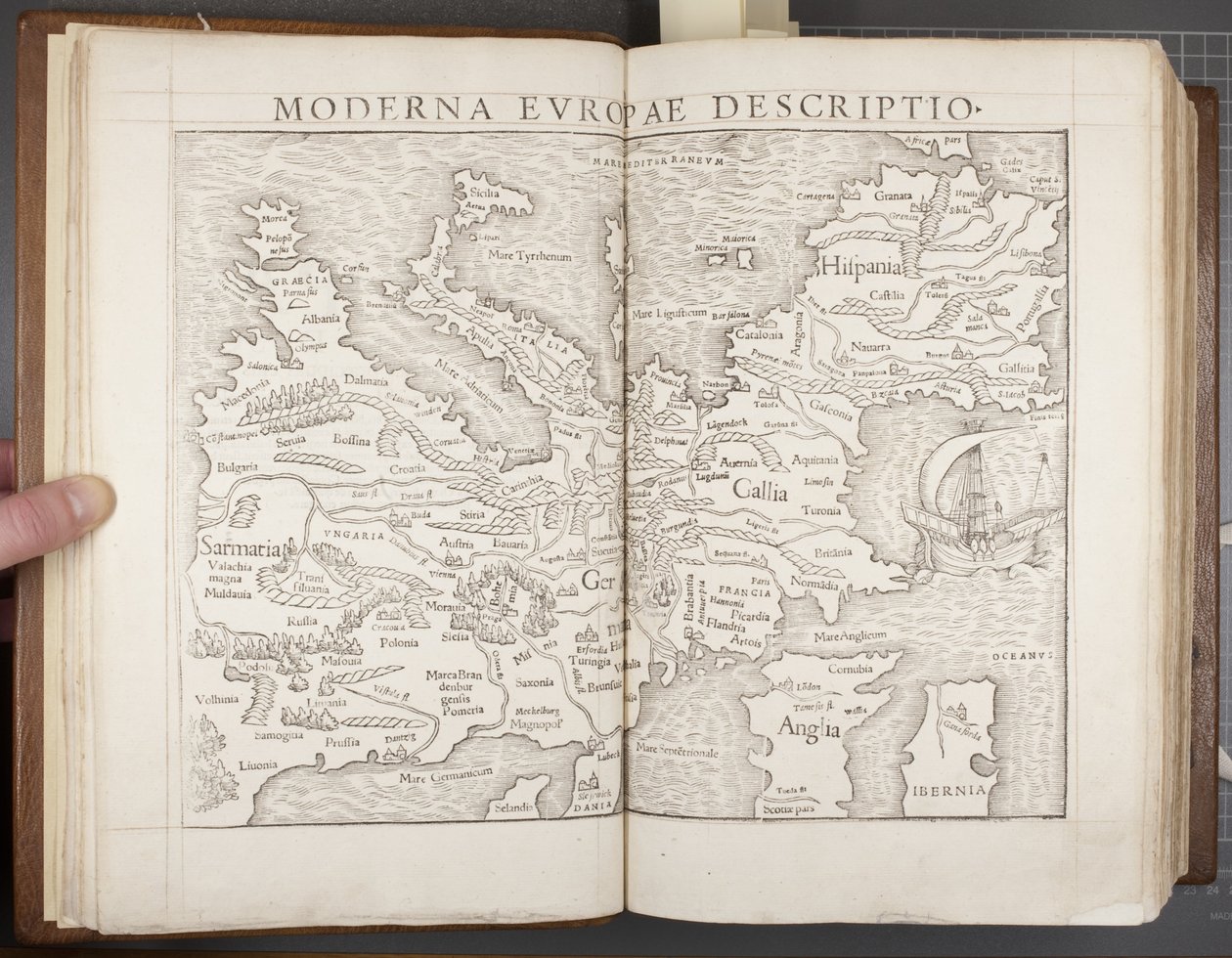 Eurooppa, Cosmographia, 1544 tekijältä Sebastian Munster