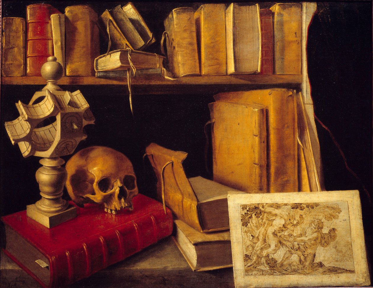 Vanity aurinkokellolla. Sebastian Stoskopffin (1597-1657) maalaus tekijältä Sebastian Stoskopff