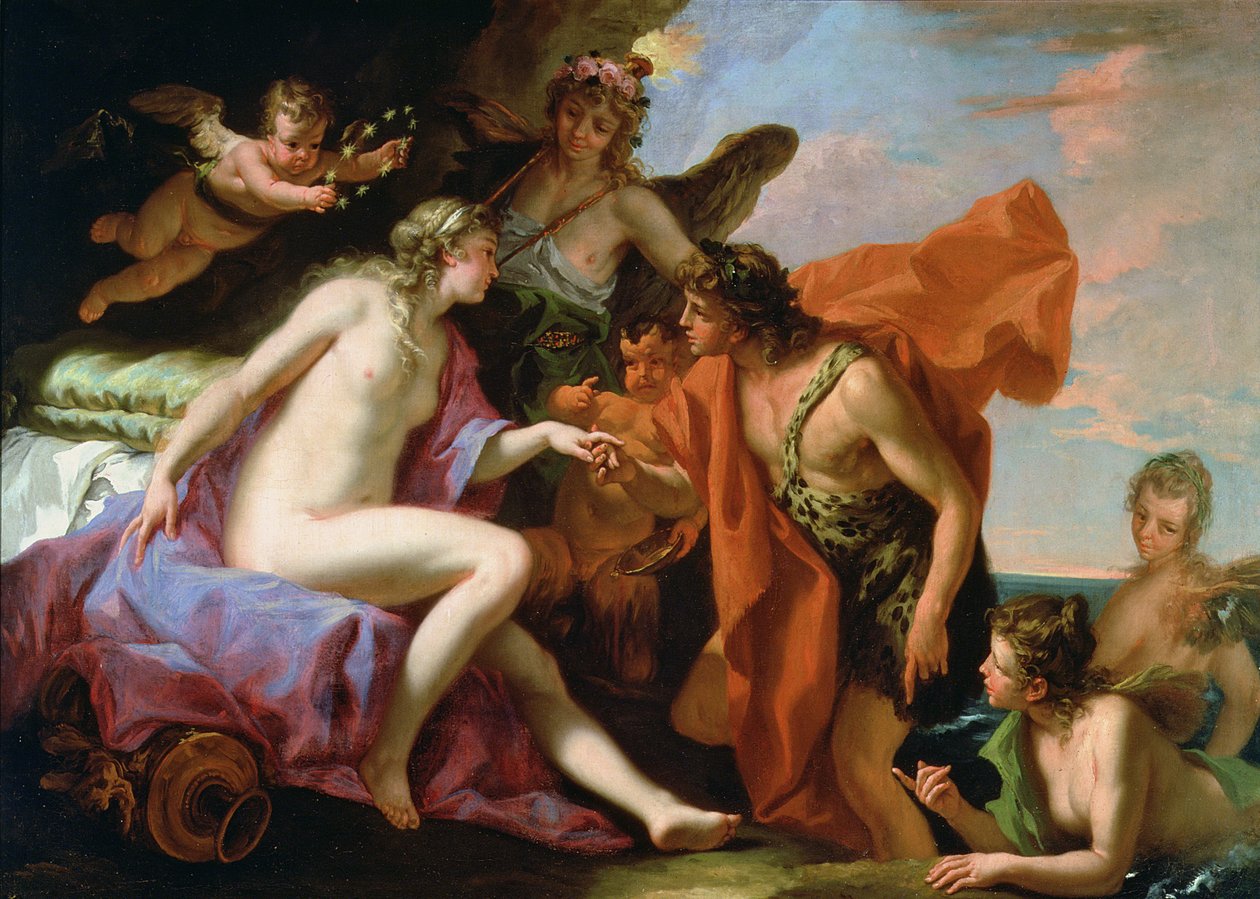 Bacchus ja Ariadne tekijältä Sebastiano Ricci