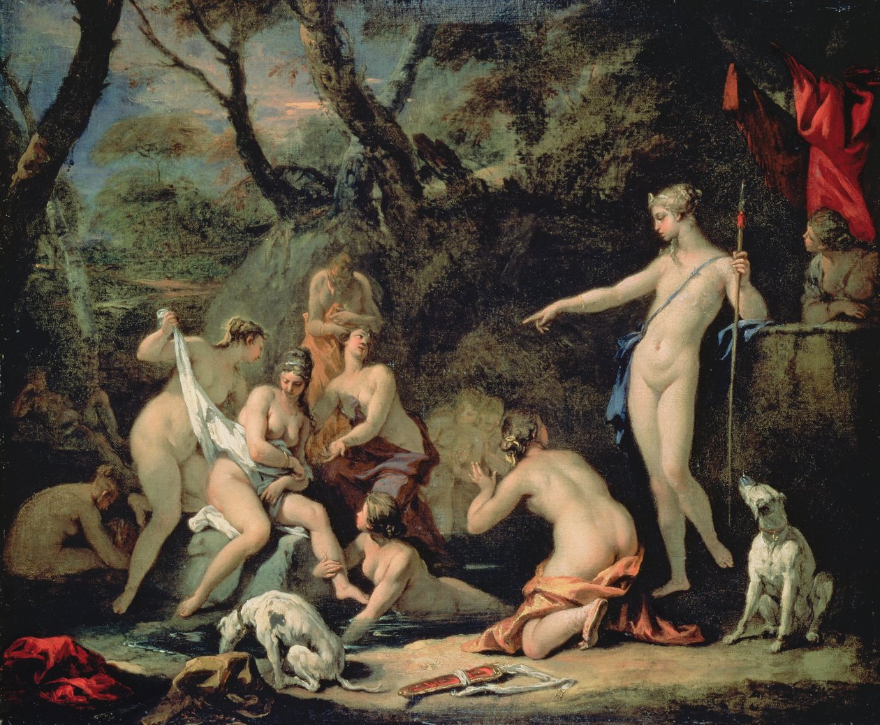 Diana ja Callisto tekijältä Sebastiano Ricci
