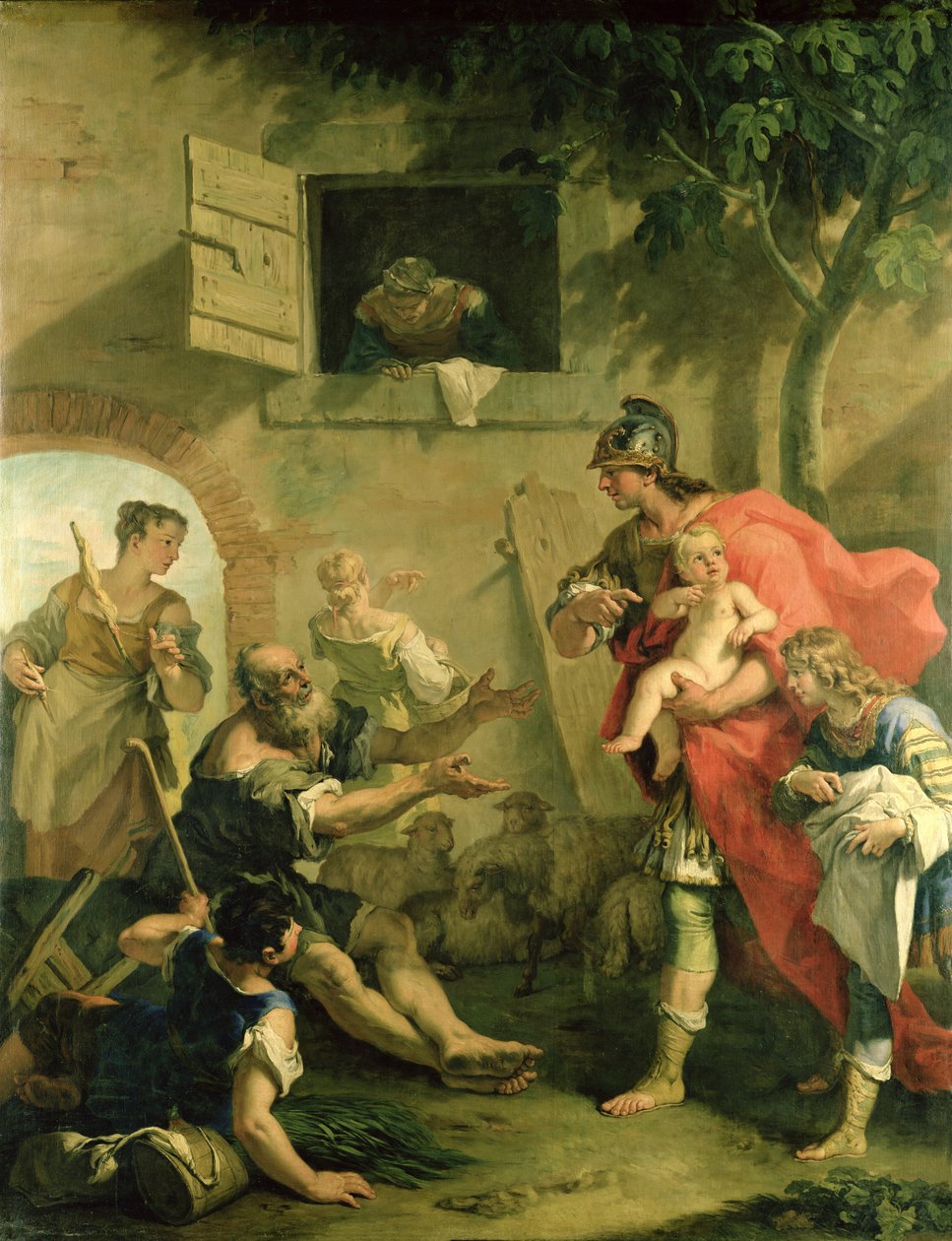 Lapsi Cyrus paimenen kanssa tekijältä Sebastiano Ricci