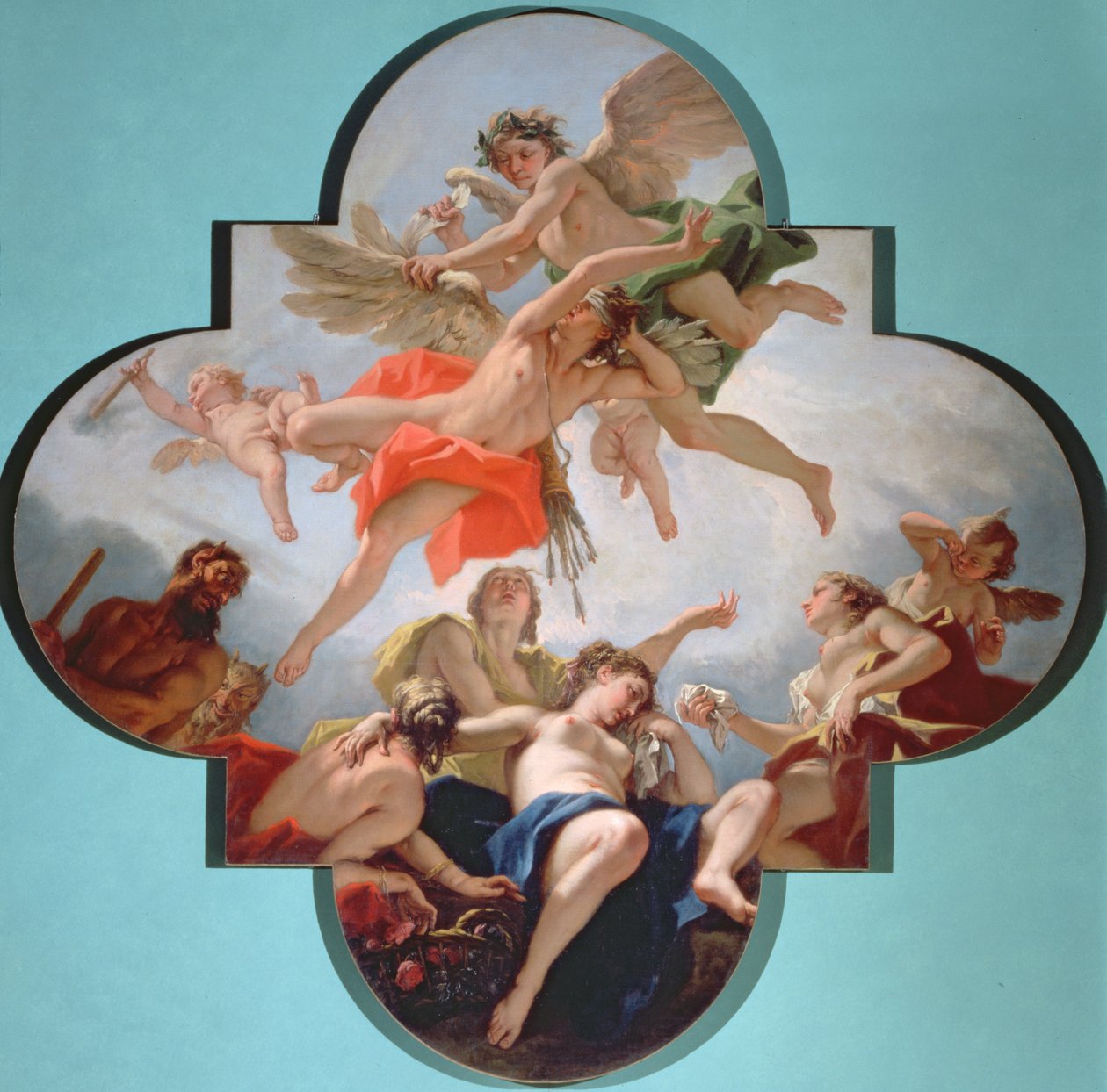 Cupidon rangaistus tekijältä Sebastiano Ricci