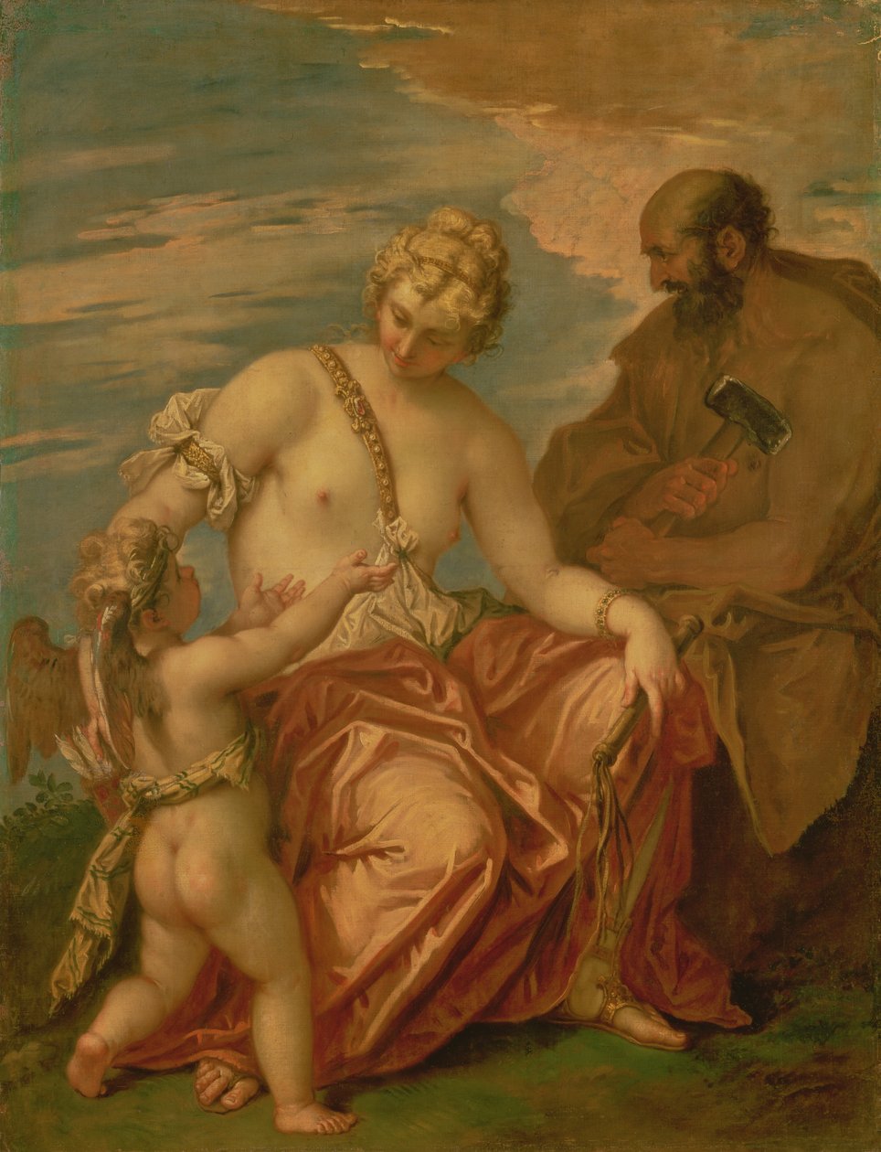 Venus, Vulcan ja Cupid, 1705-06 tekijältä Sebastiano Ricci