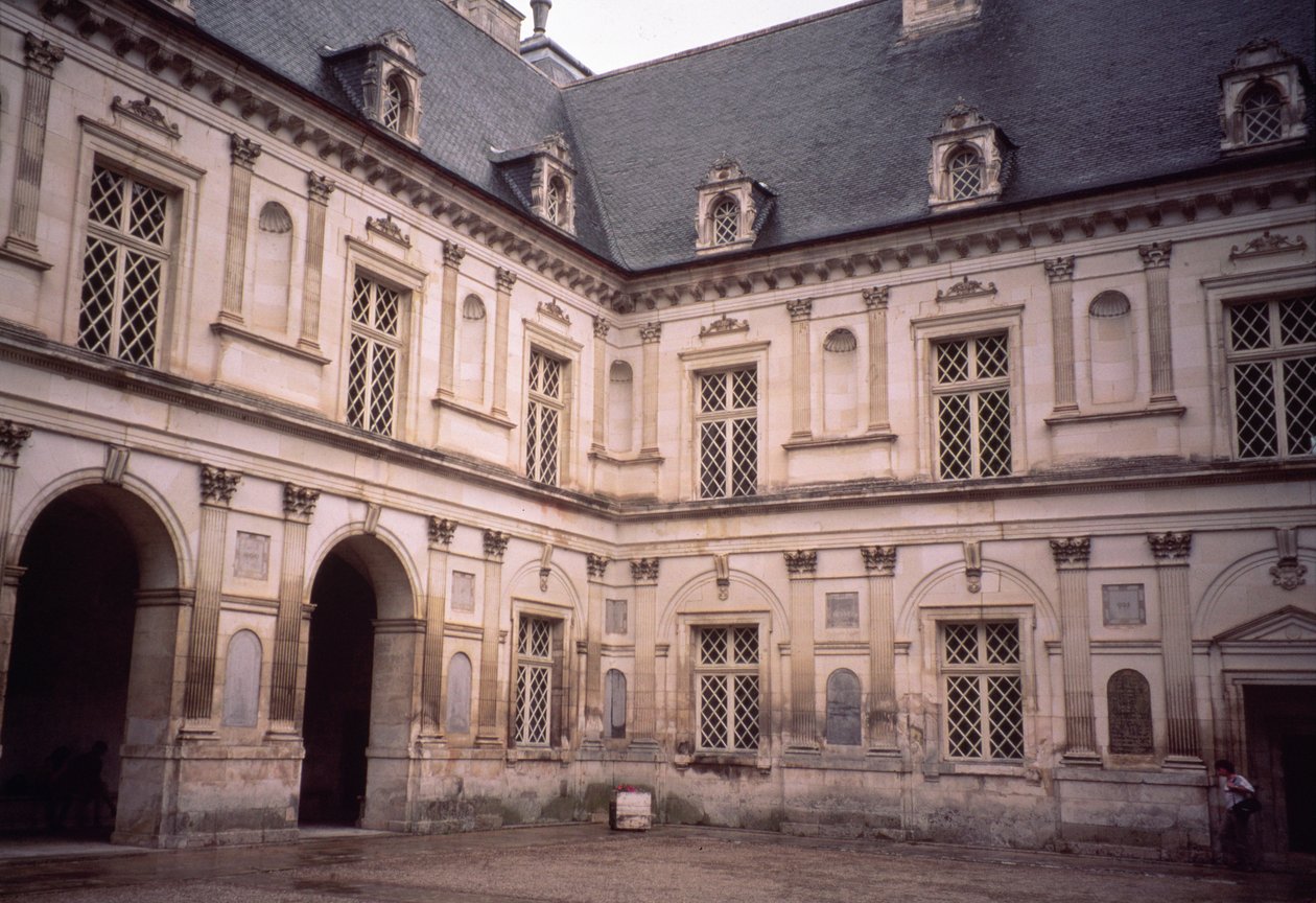 Näkymä sisäpihalle, n. 1541 tekijältä Sebastiano Serlio