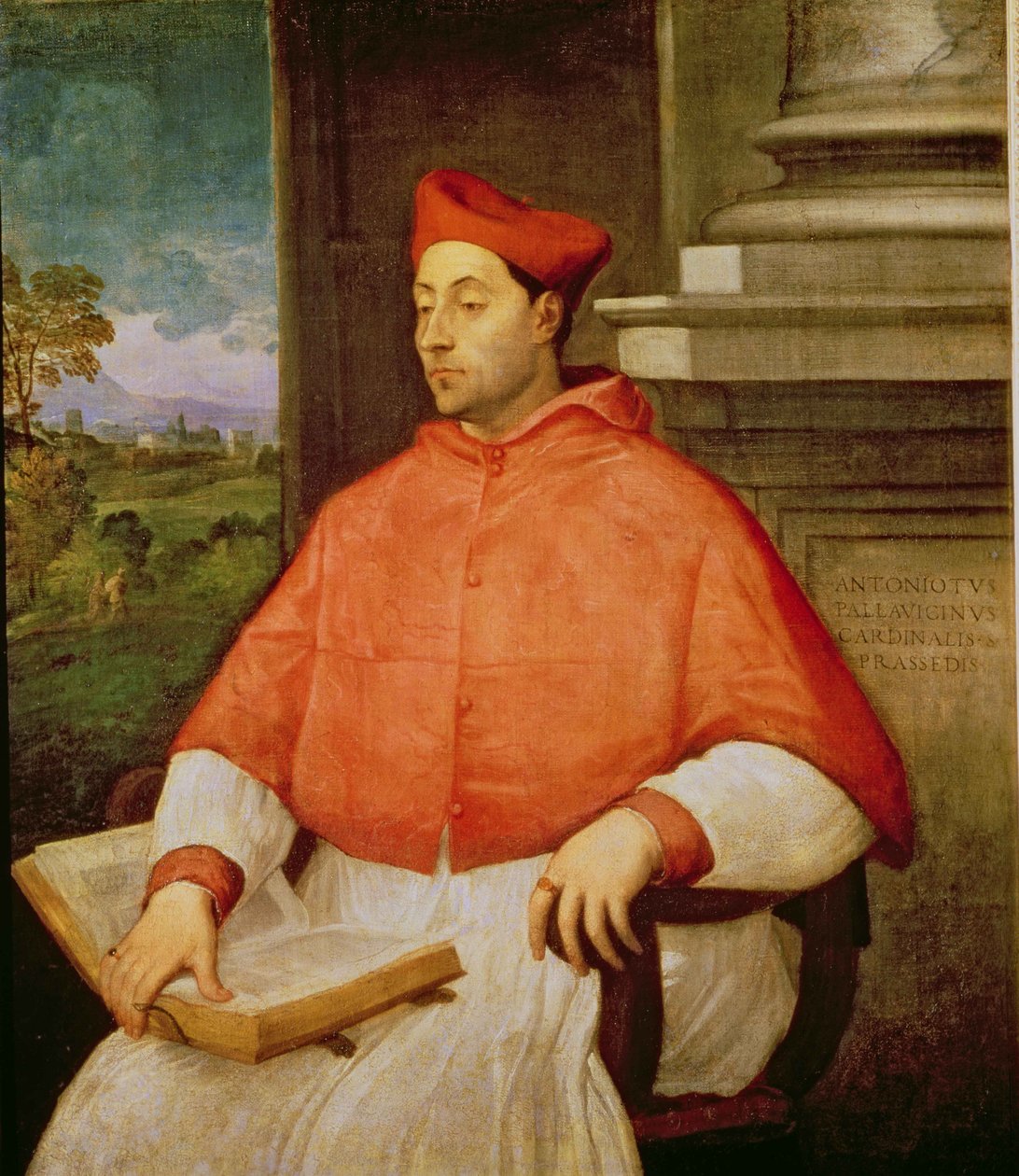 Kardinaali A. Pallavicinin muotokuva, 1512 tekijältä Sebastiano del Piombo