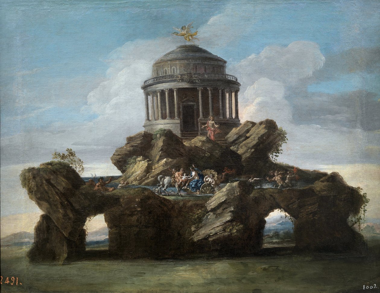 Akhilleuksen koulutus - Conca, Sebastiano (1680-1764), dit il Cavaliere - 1727 - Öljy kankaalle - 59x74 - Museo del Prado, Madrid tekijältä Sebastiano Conca