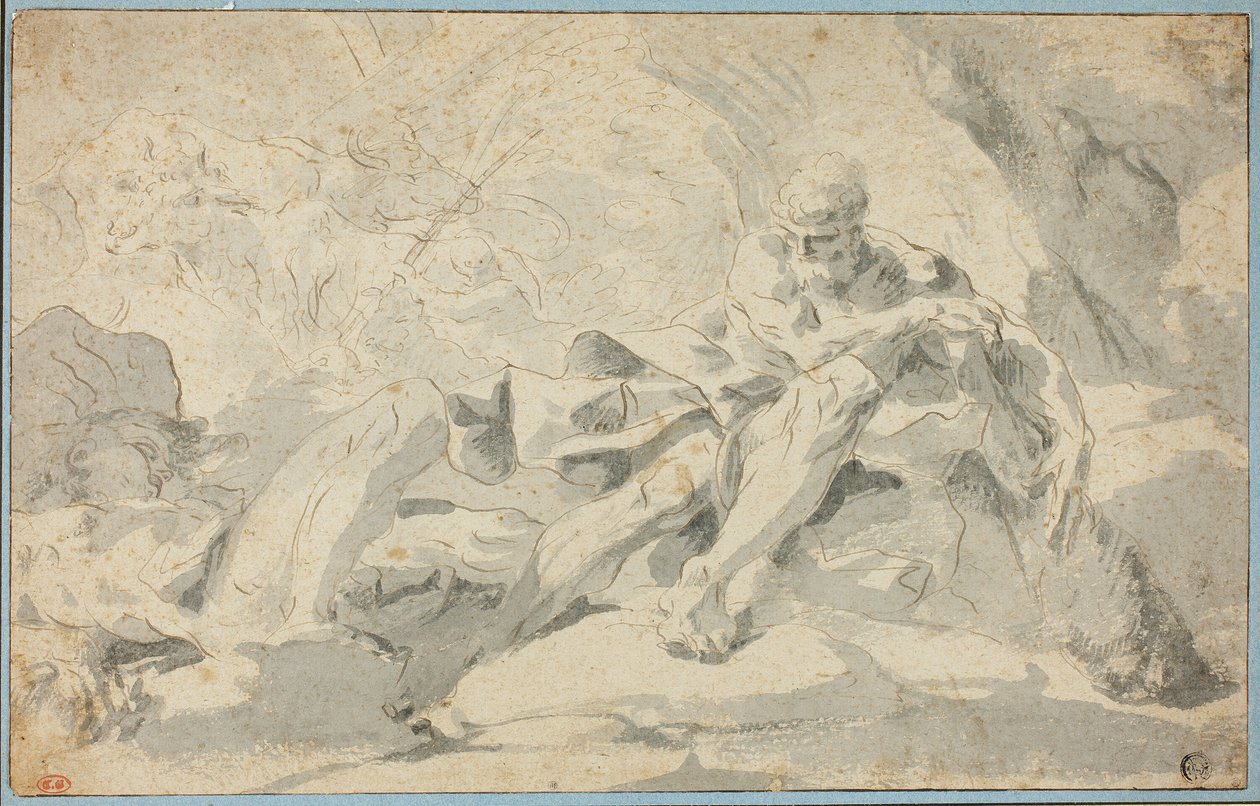 Hercules ja Cacus tekijältä Sebastiano Galeotti