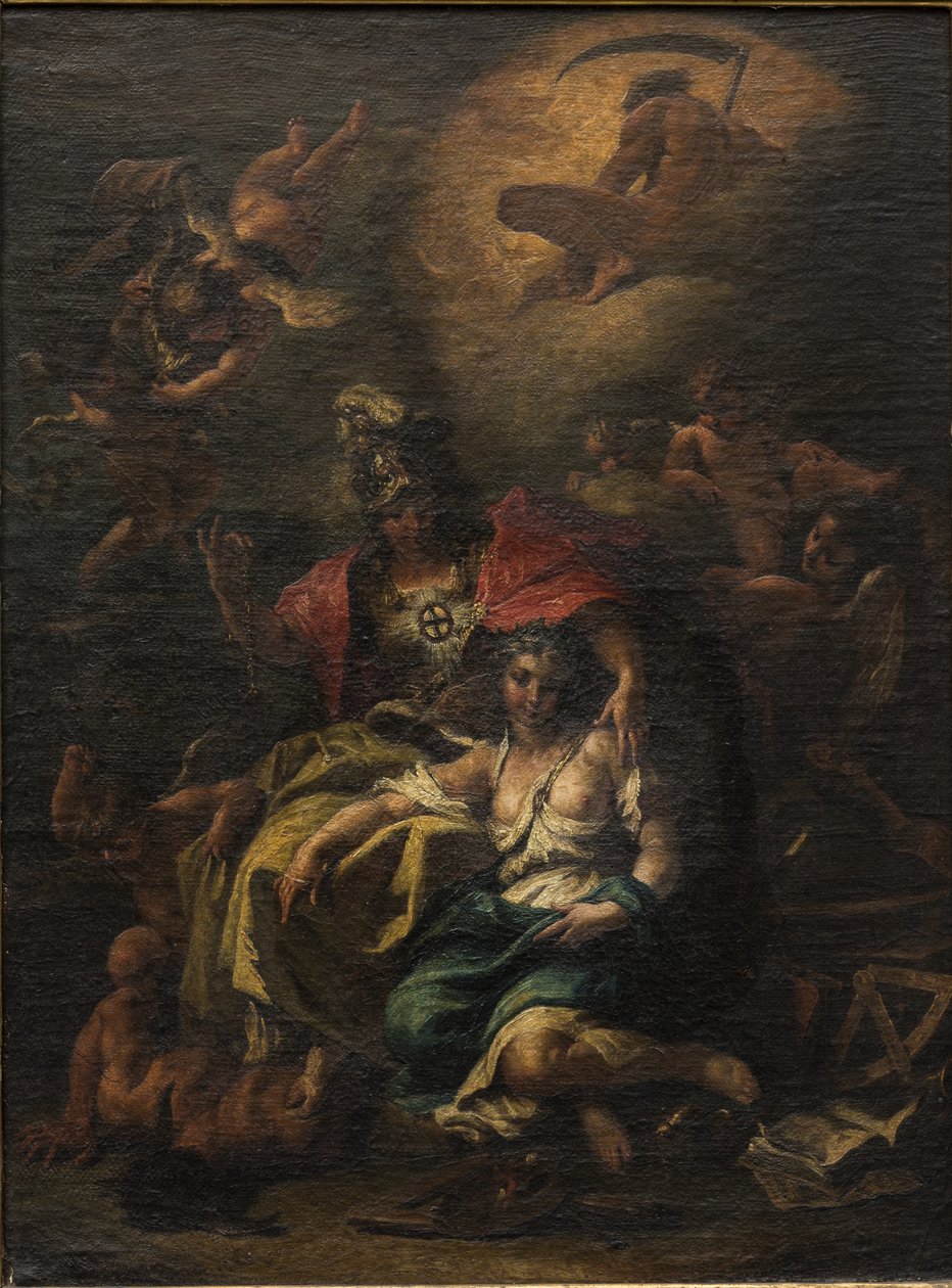 Minerva (öljy kankaalle) tekijältä Sebastiano Ricci