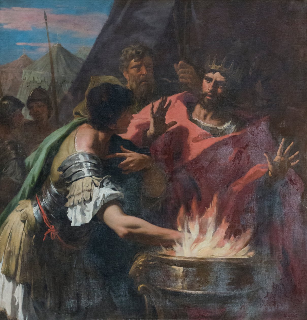 Mucius Scaevola, 1600-luvun loppupuoli (öljy kankaalle). tekijältä Sebastiano Ricci