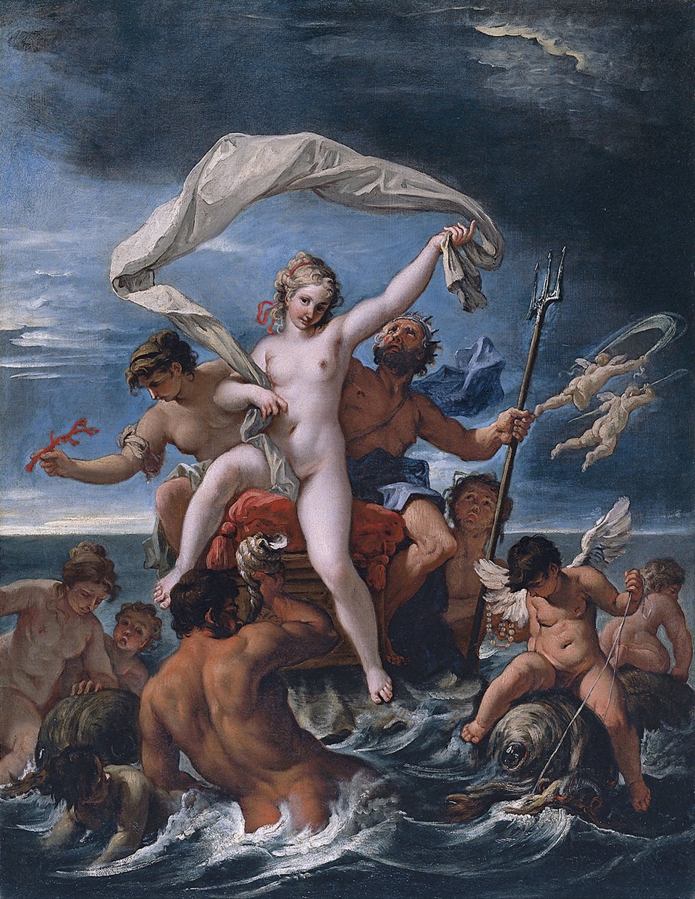 Neptunus ja amfitriitti tekijältä Sebastiano Ricci