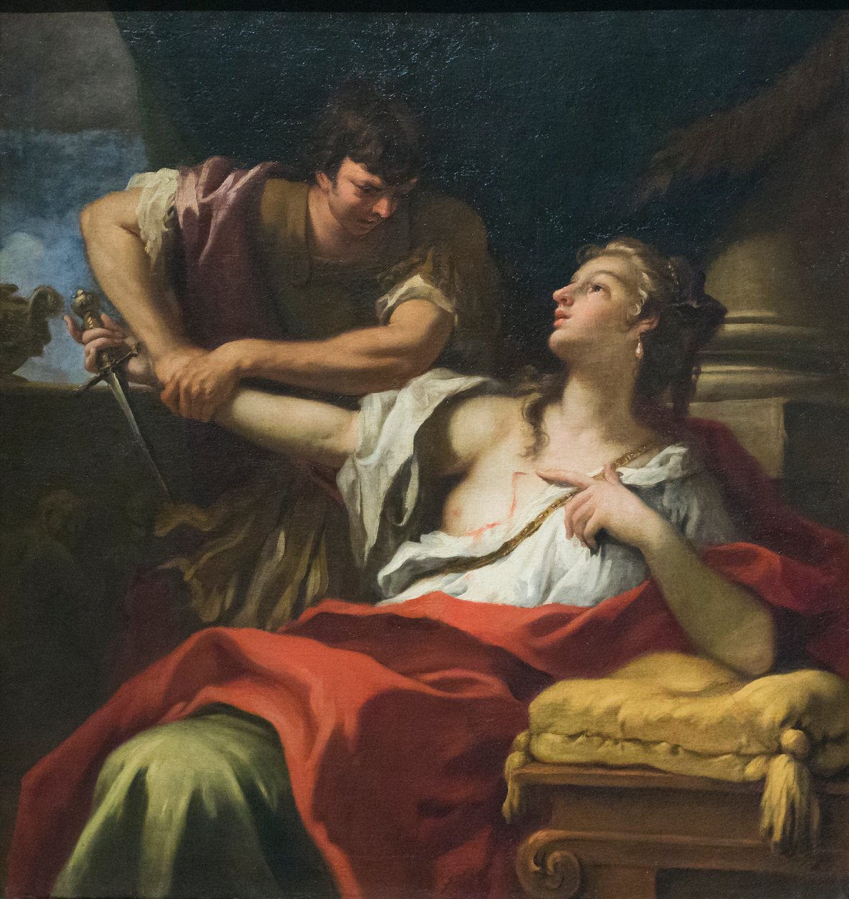 Roomalainen Lucretia, 1600-luvun loppupuoli (öljy kankaalle) tekijältä Sebastiano Ricci