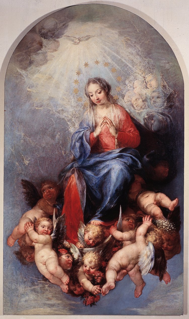 Immaculate Neitsyt Maria (öljy kankaalle tekijältä Sebastiano Ricci