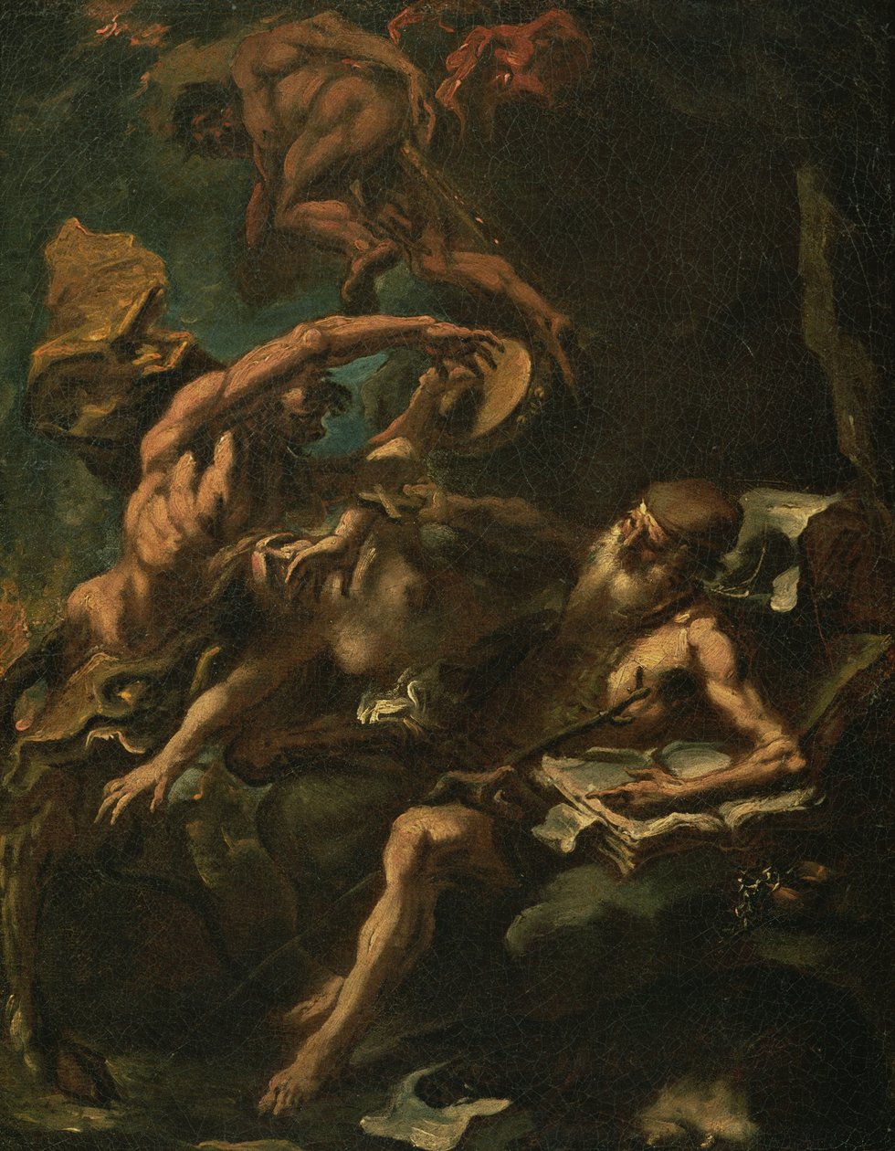 Pyhän Antoniuksen kiusaus (öljy kankaalle) tekijältä Sebastiano Ricci