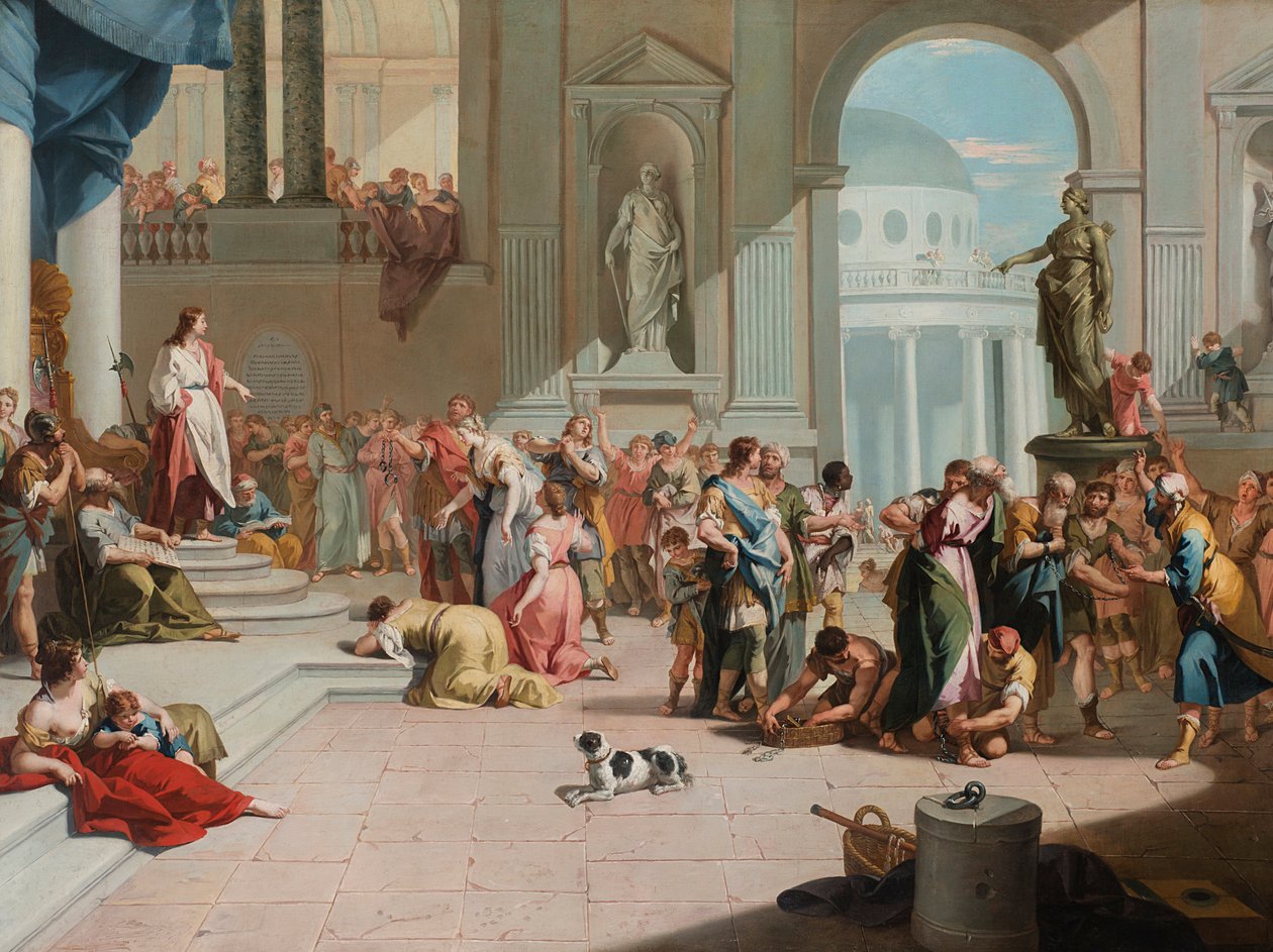 Danielin Susannan vapauttaminen. tekijältä Sebastiano Ricci