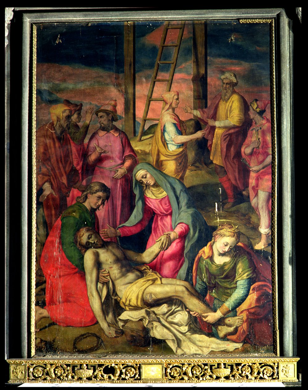 Laskeuma ristiltä, 1582 tekijältä Sebastiano Vini