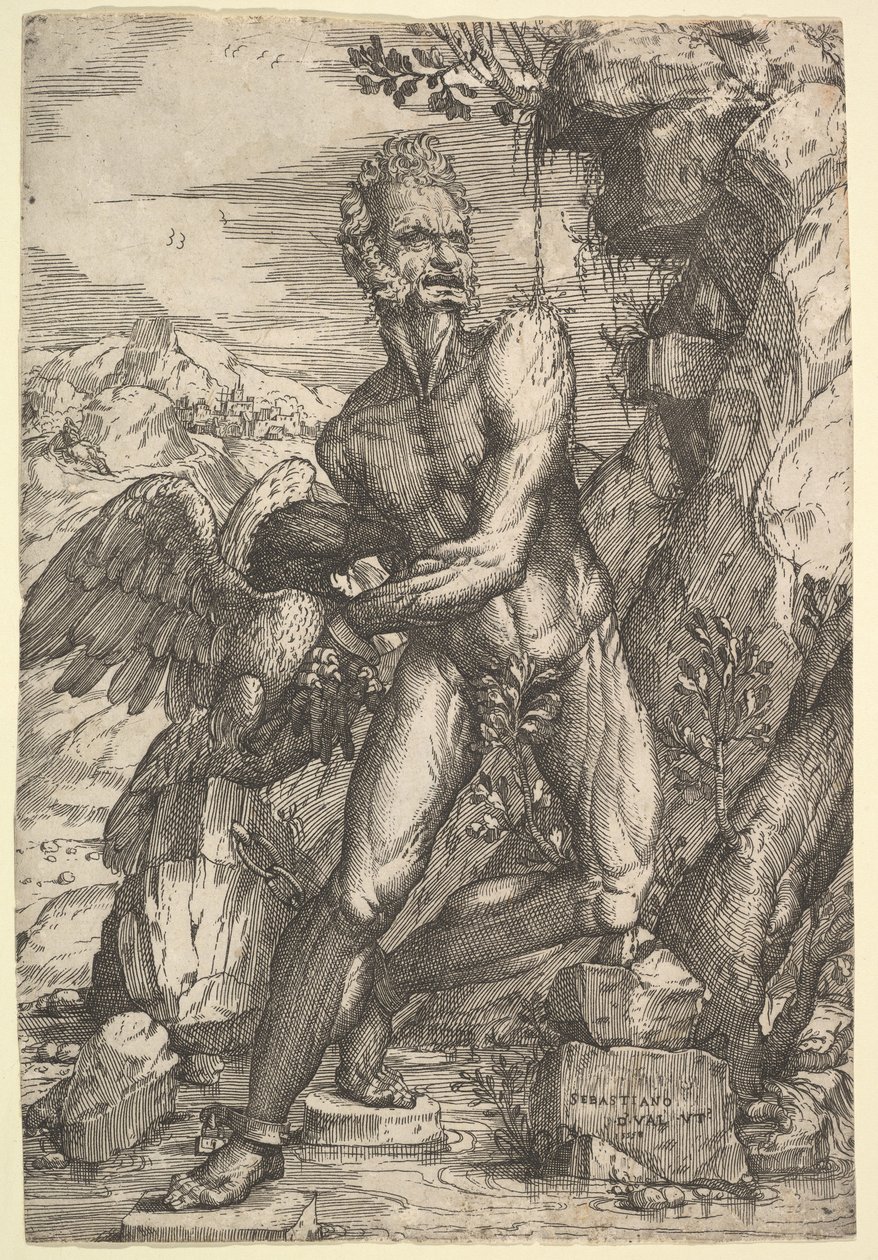 Prometheus, 1558. tekijältä Sebastiano de Valentinis