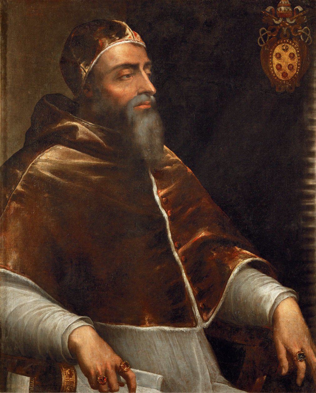 Paavi Klemens VII, Giulio de Medici tekijältä Sebastiano del (c.1485-1547) Piombo