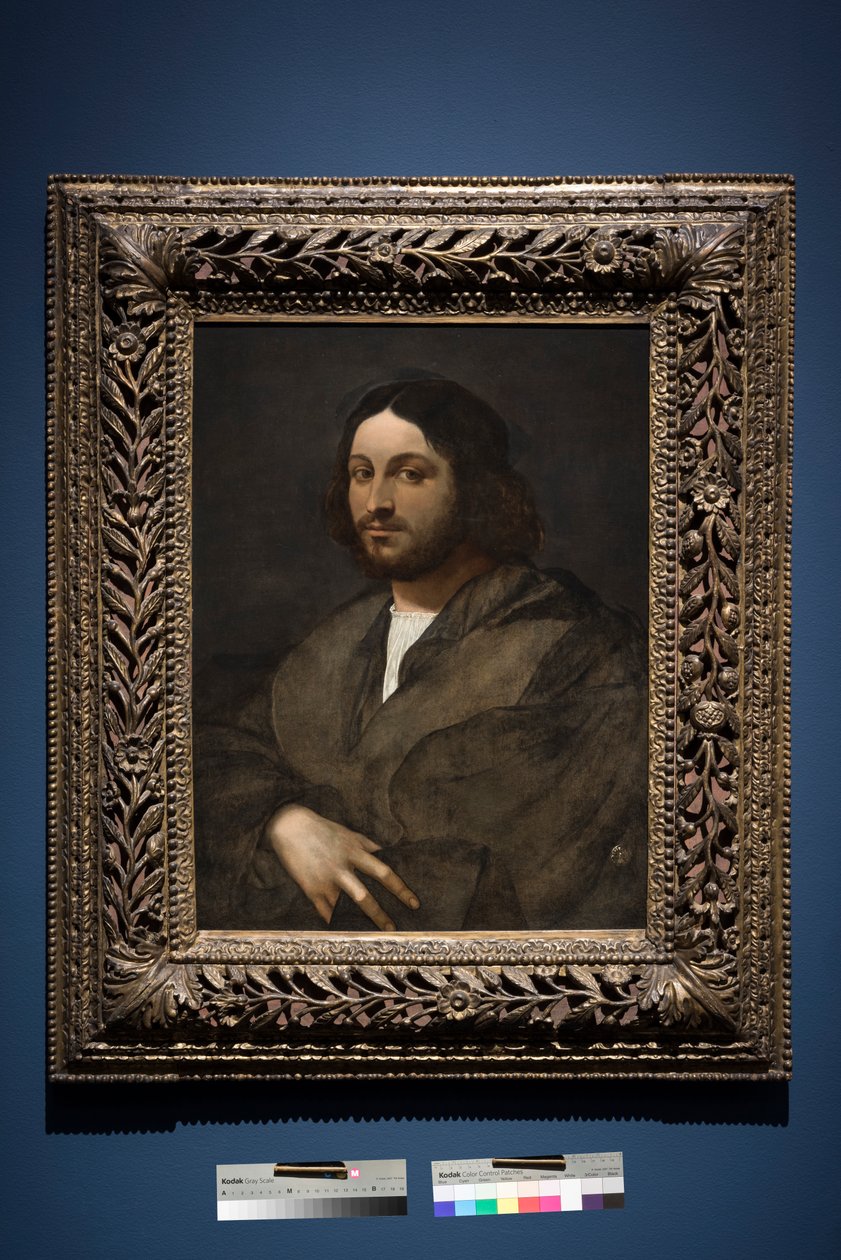 Miehen muotokuva, n. 1516-20 (öljy paneelille, siirretty paneelista) tekijältä Sebastiano del (c.1485 1547) Piombo