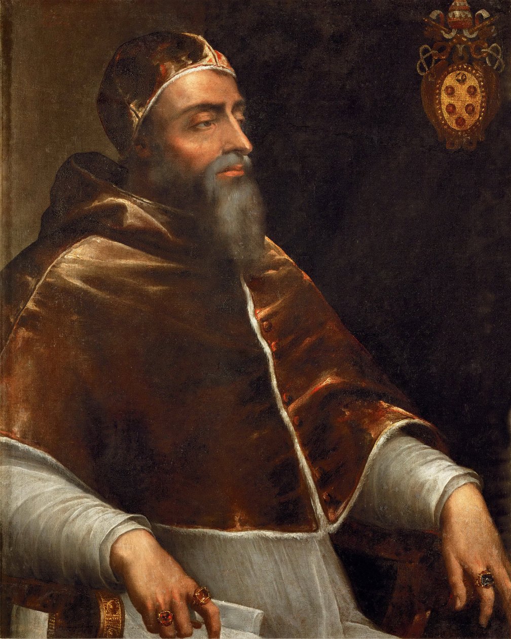 Paavi Klemens VII:n (1478-1534) muotokuva (Jules de Medicis ou Giulio di Giuliano de Medici) - Piombo, Sebastiano del tekijältä Sebastiano del (circle of) Piombo