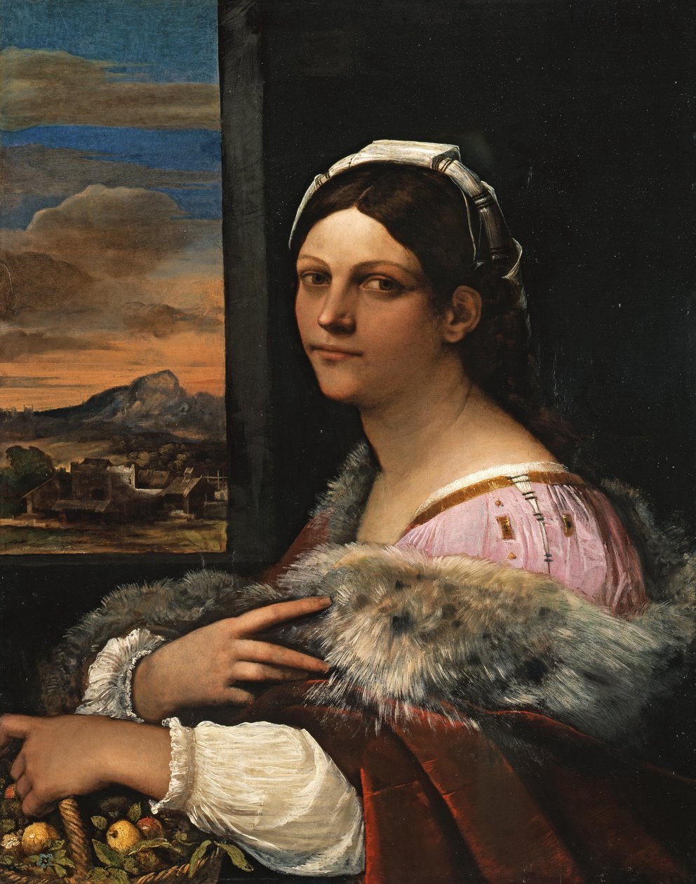 Nuoren roomalaisnaisen muotokuva tekijältä Sebastiano del Piombo
