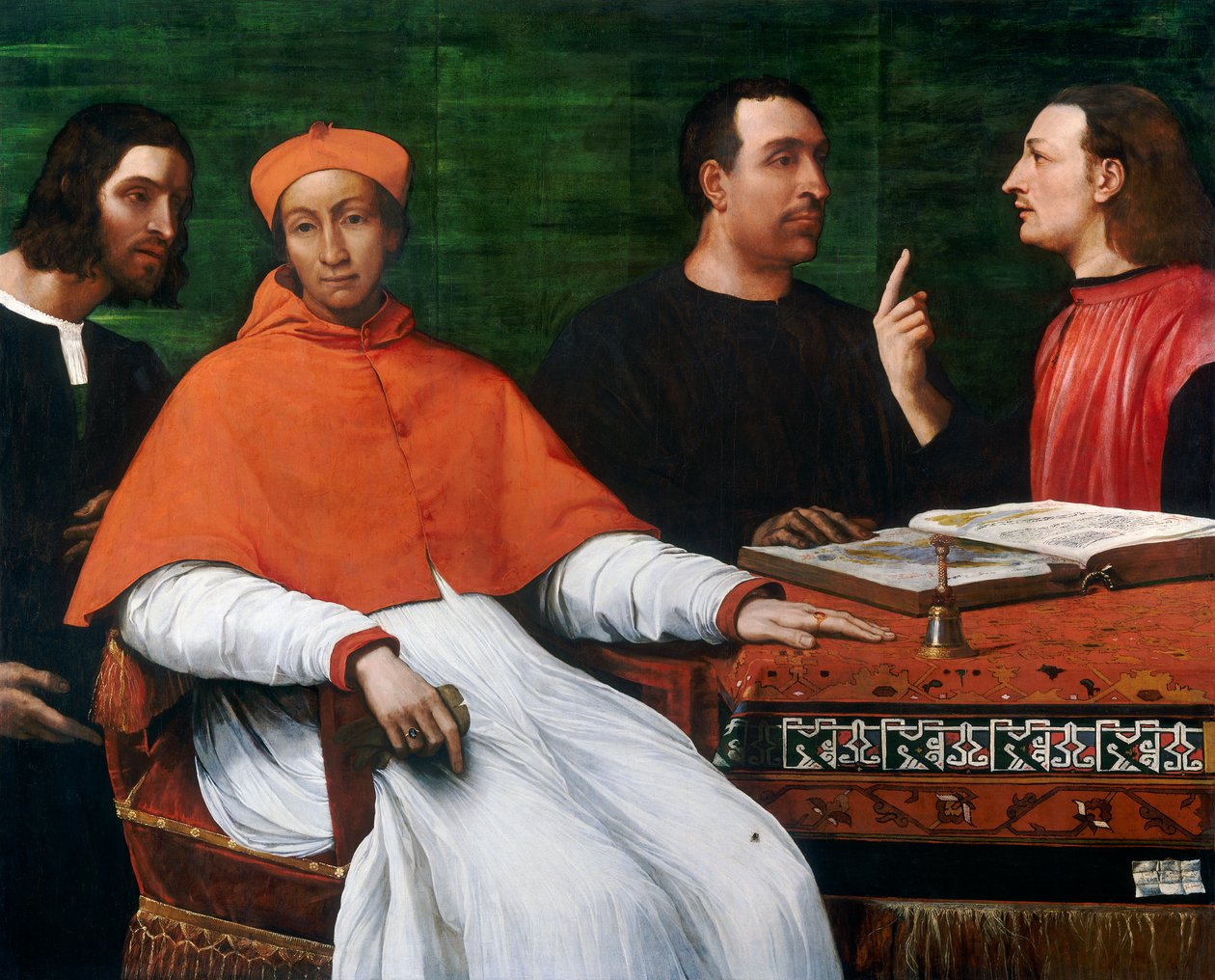Kardinaali Bandinello Sauli, hänen sihteerinsä ja kaksi maantieteilijää, 1516. tekijältä Sebastiano del Piombo