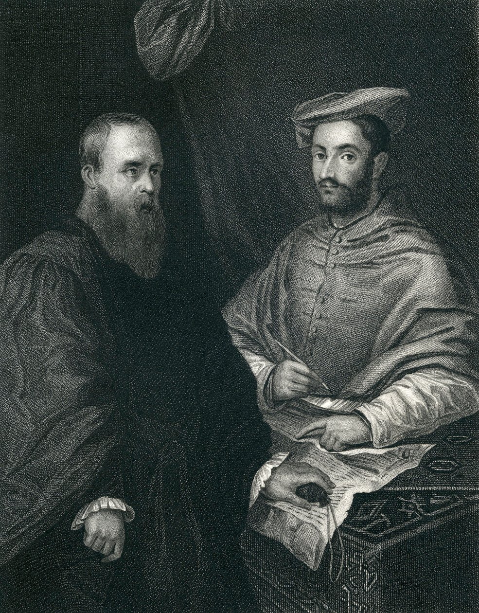 Kardinaali Hippolito De Medici ja Sebastiano Del Piombo tekijältä Sebastiano del Piombo