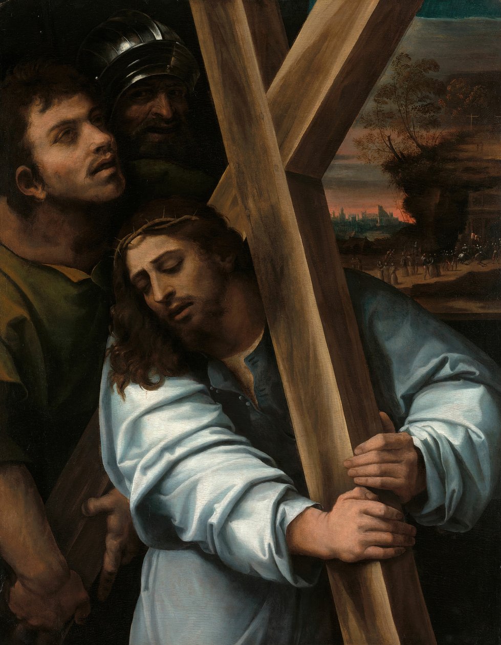 Kristus kantaa ristiä, noin 15151517. tekijältä Sebastiano del Piombo