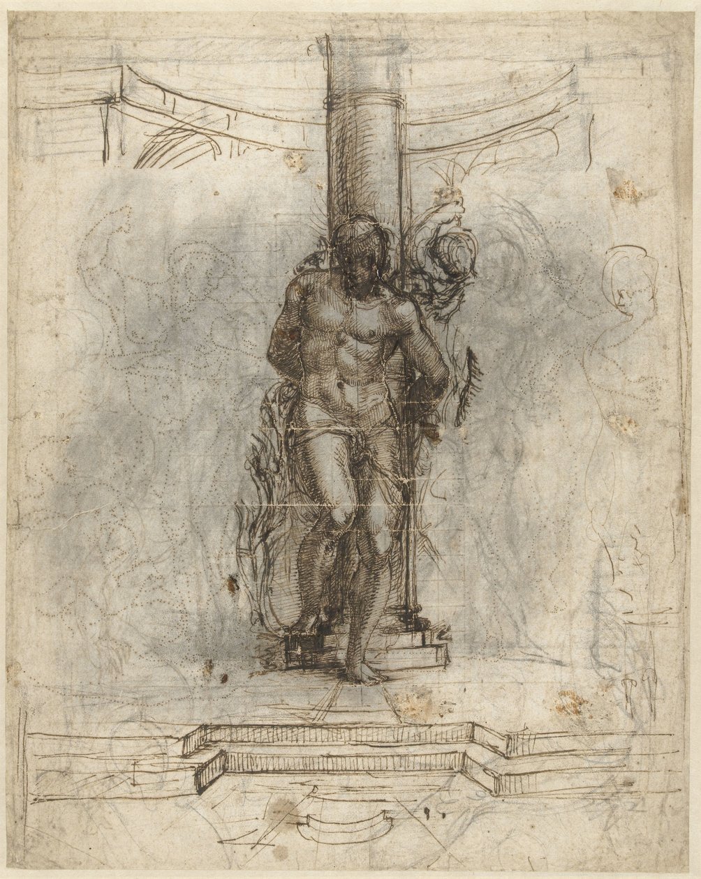 Kristuksen ruoskiminen tekijältä Sebastiano del Piombo