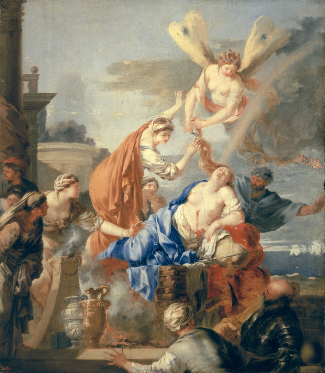 Didon kuolema, 1630-luvun lopulla tekijältä Sébastien Bourdon