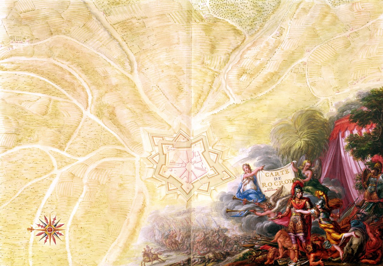 Ms 988 Tome 3 fol.14 Rocroin kartta, 