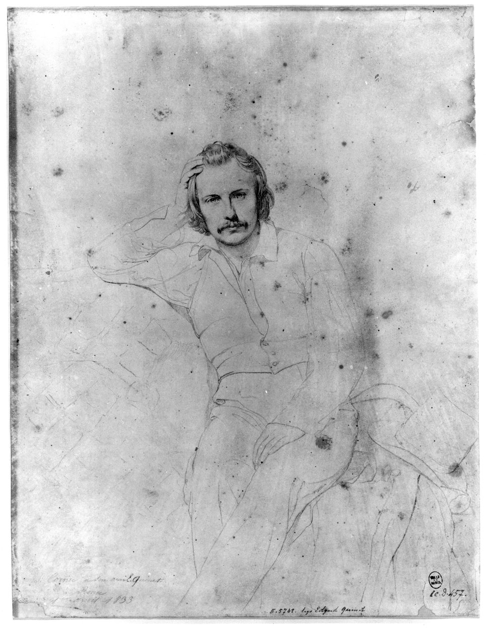 Edgar Quinet, 1833 tekijältä Sebastien Melchior Cornu